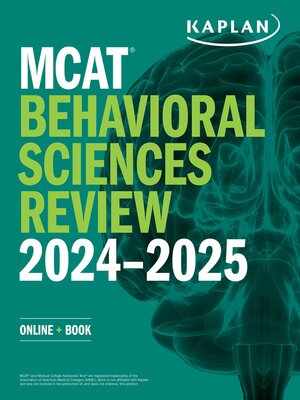 cover image of MCAT Behavioral Sciences Review 2024-2025
